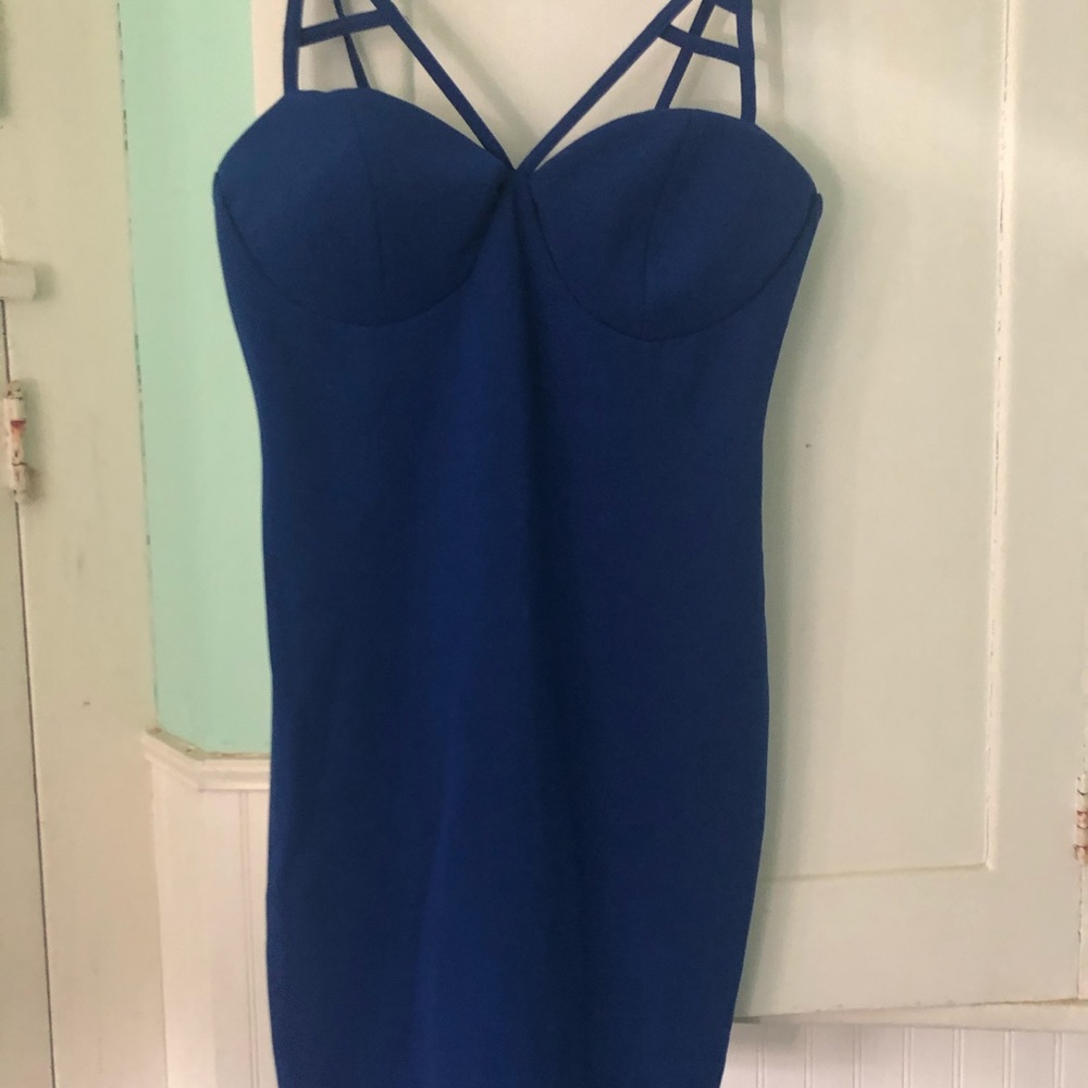 Blue Spaghetti strap dress